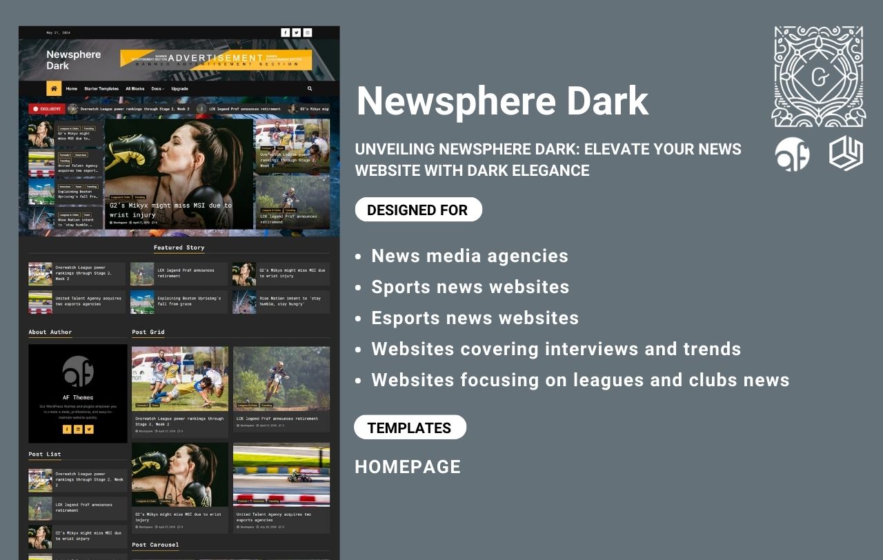 Introducing Newsphere Dark: Elevate Your Website. - AF blog