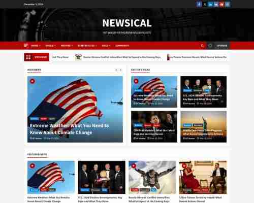 Newsical WordPress Theme Demo Preview